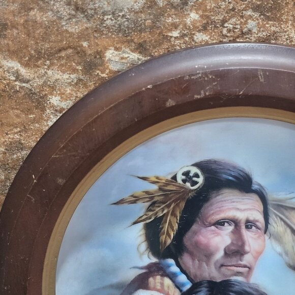 Vague Shadows The Blackfoot Nation Decorative Collector Plate by Perillo Eighth - Picture 9 of 16